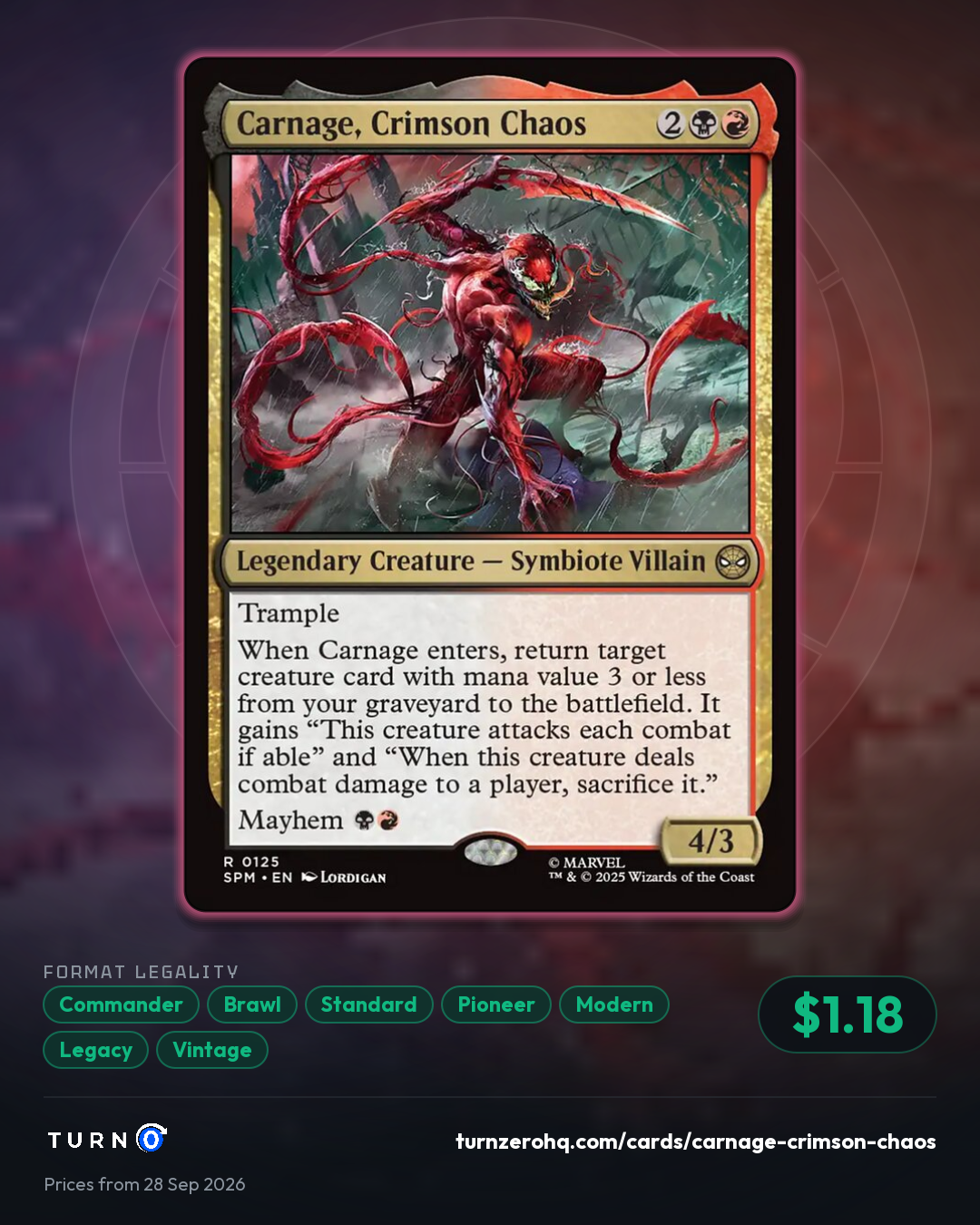 Shareable picture of Carnage, Crimson Chaos