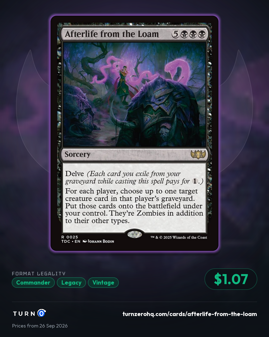 Shareable picture of Afterlife from the Loam