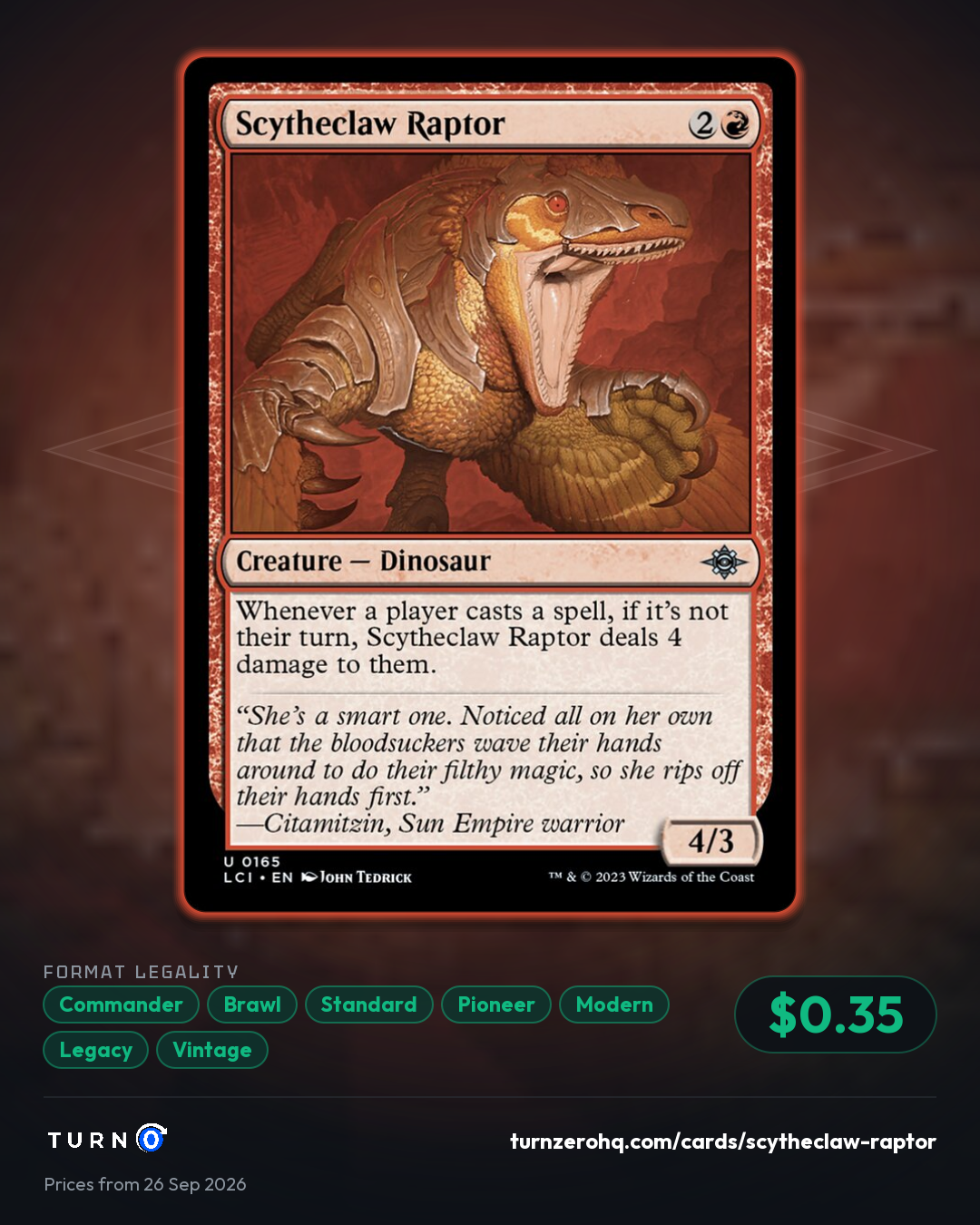 Shareable picture of Scytheclaw Raptor