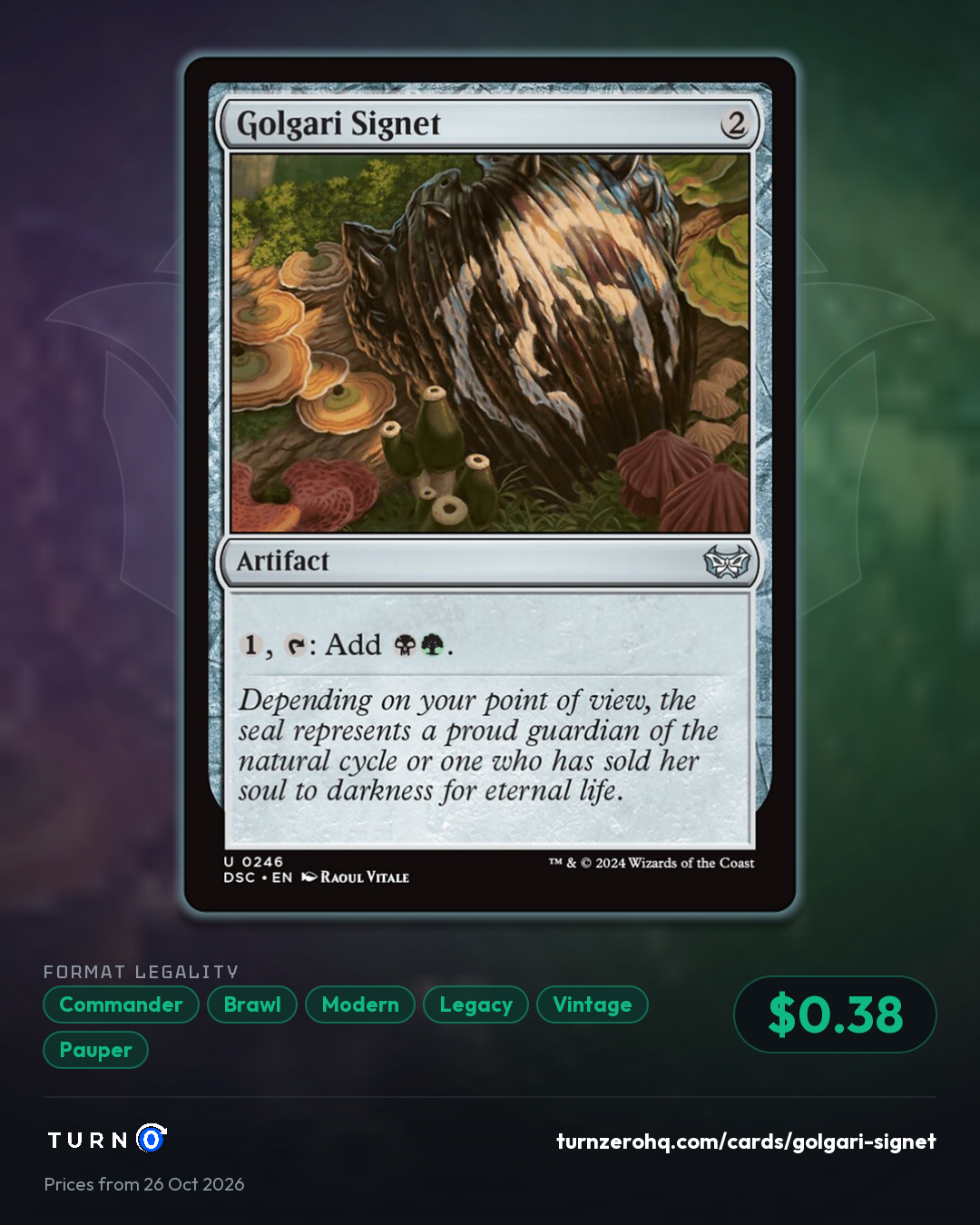 Shareable picture of Golgari Signet