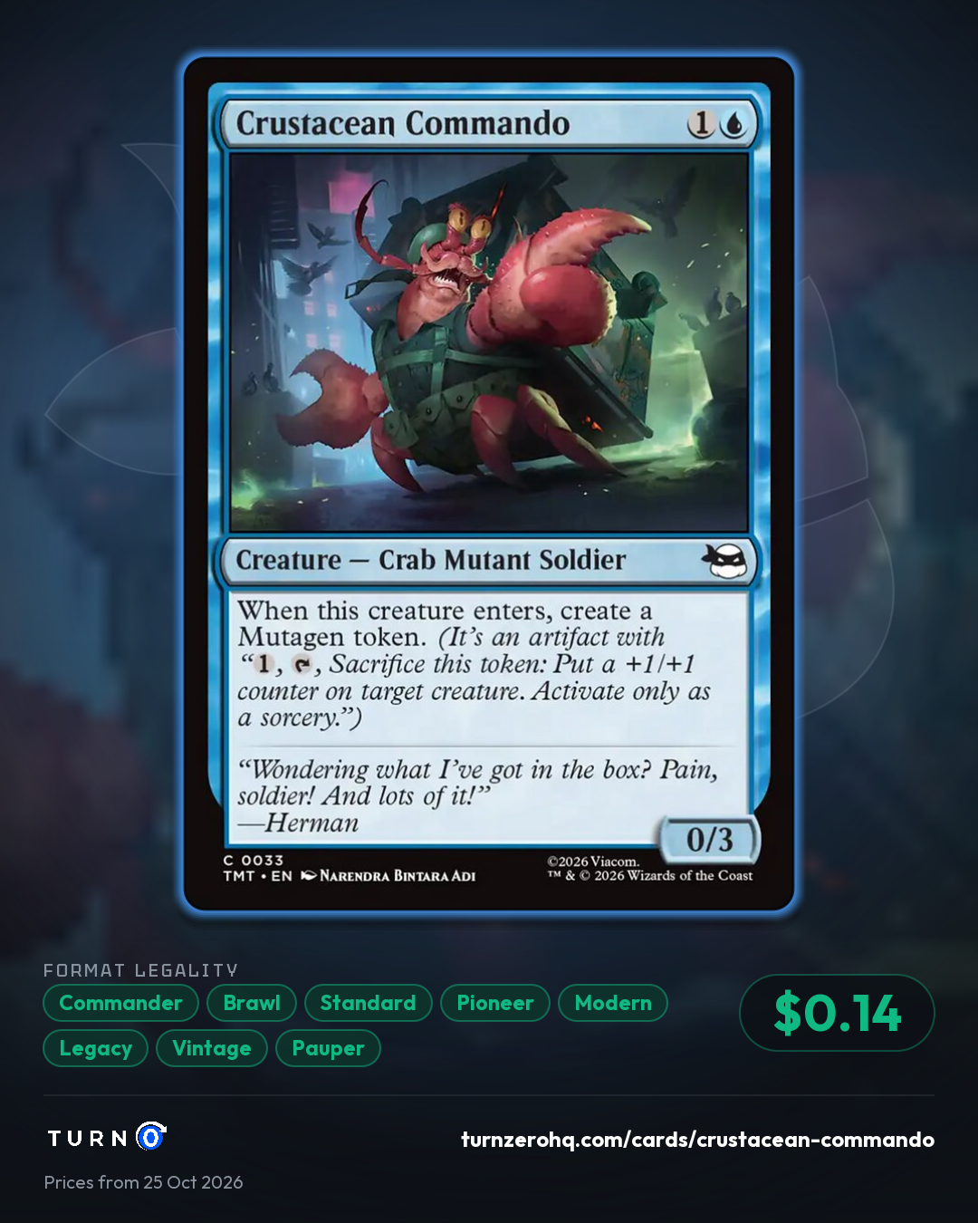 Shareable picture of Crustacean Commando