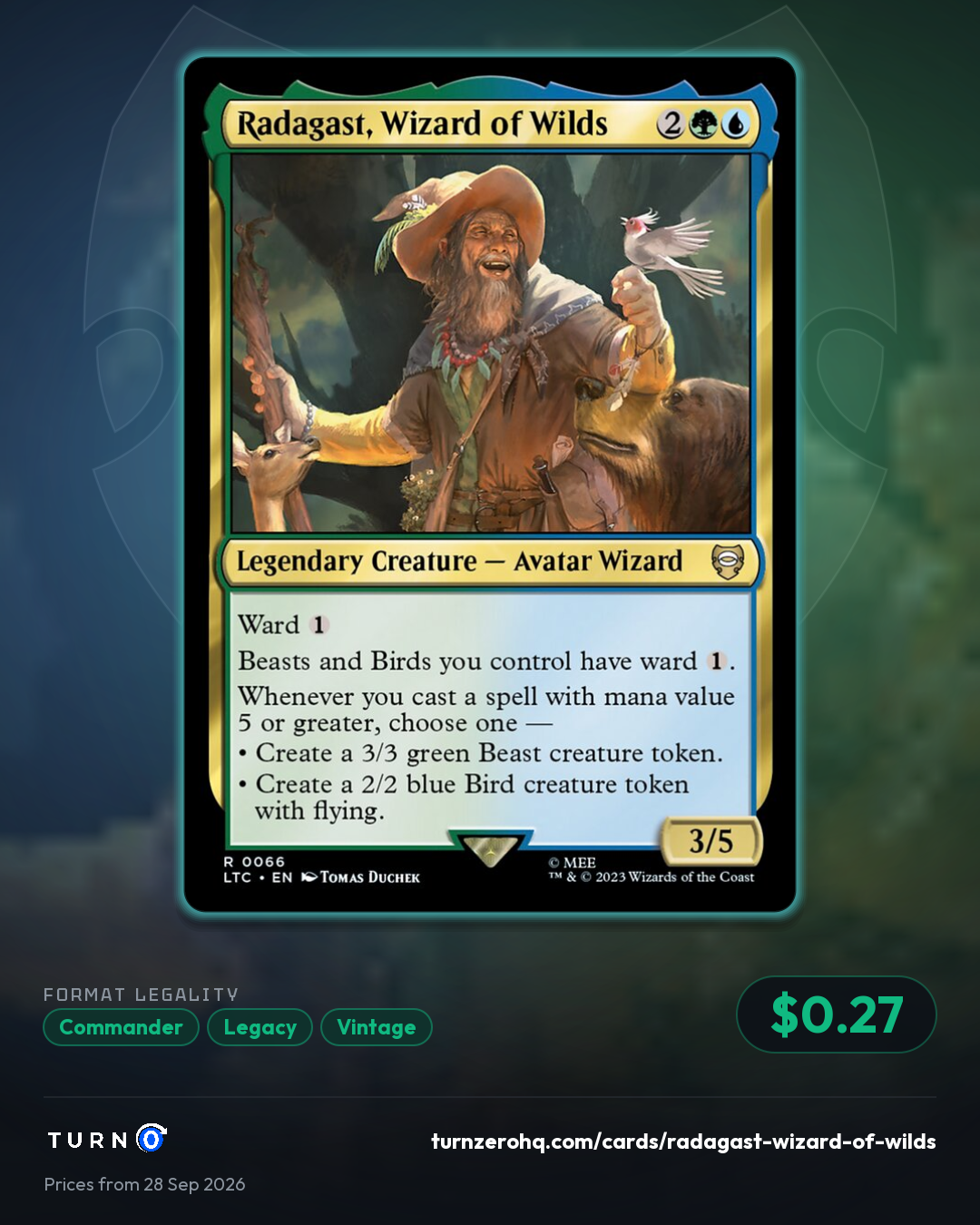 Shareable picture of Radagast, Wizard of Wilds