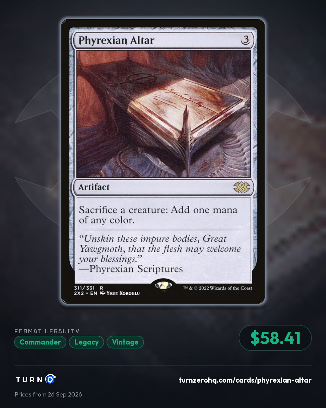Shareable picture of Phyrexian Altar