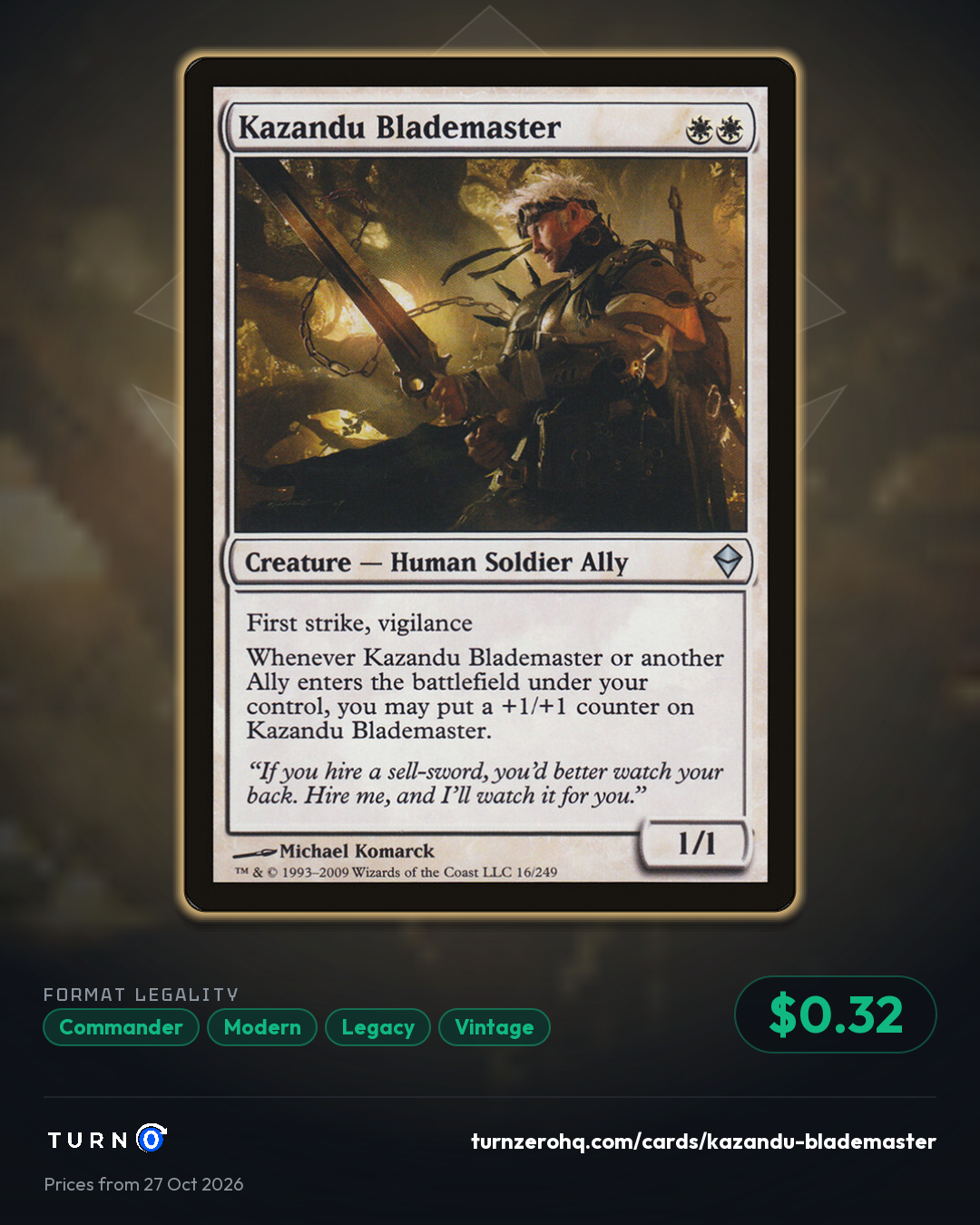 Shareable picture of Kazandu Blademaster