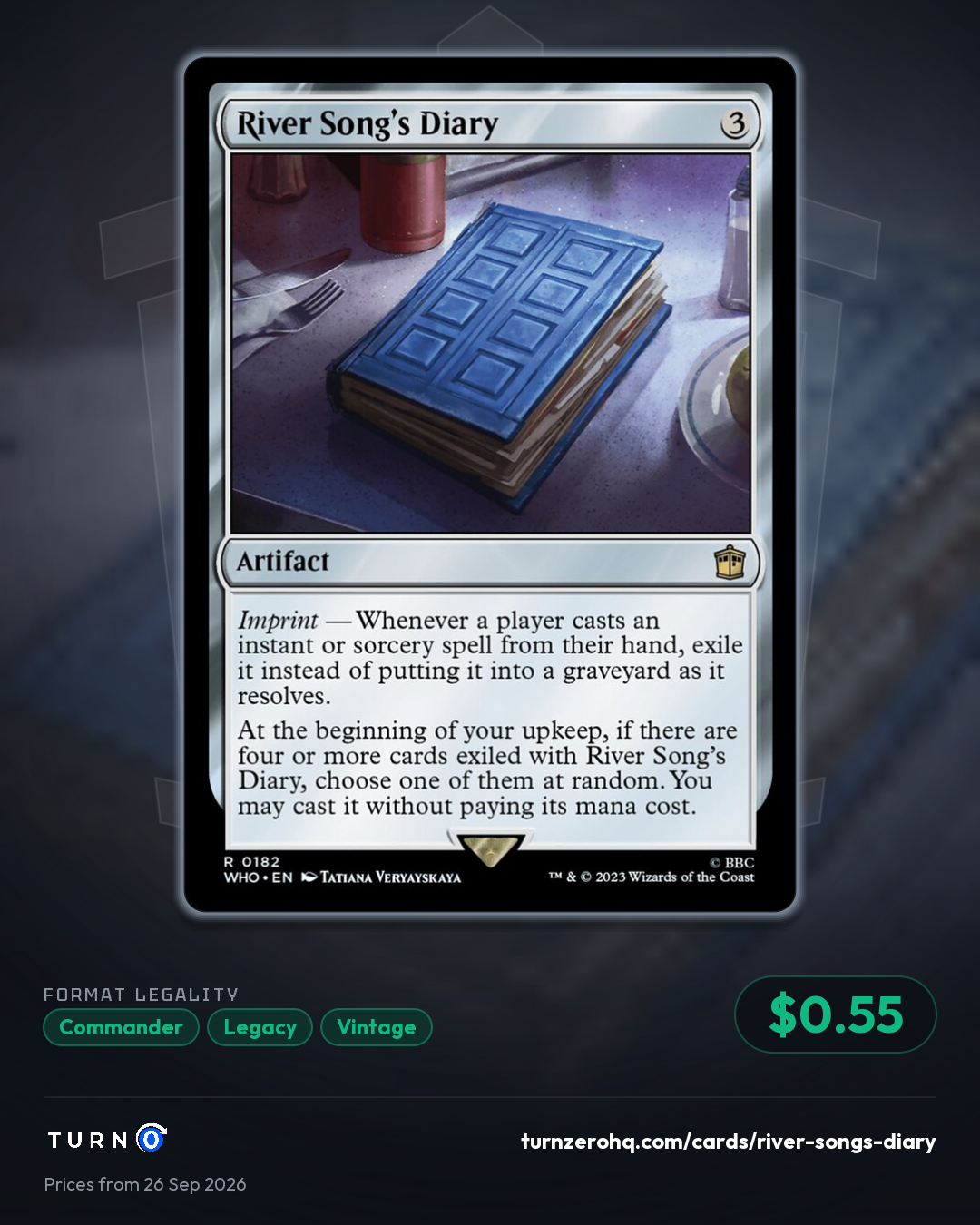 Shareable picture of River Song's Diary
