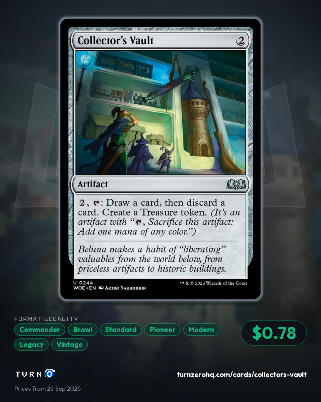 Shareable picture of Collector's Vault
