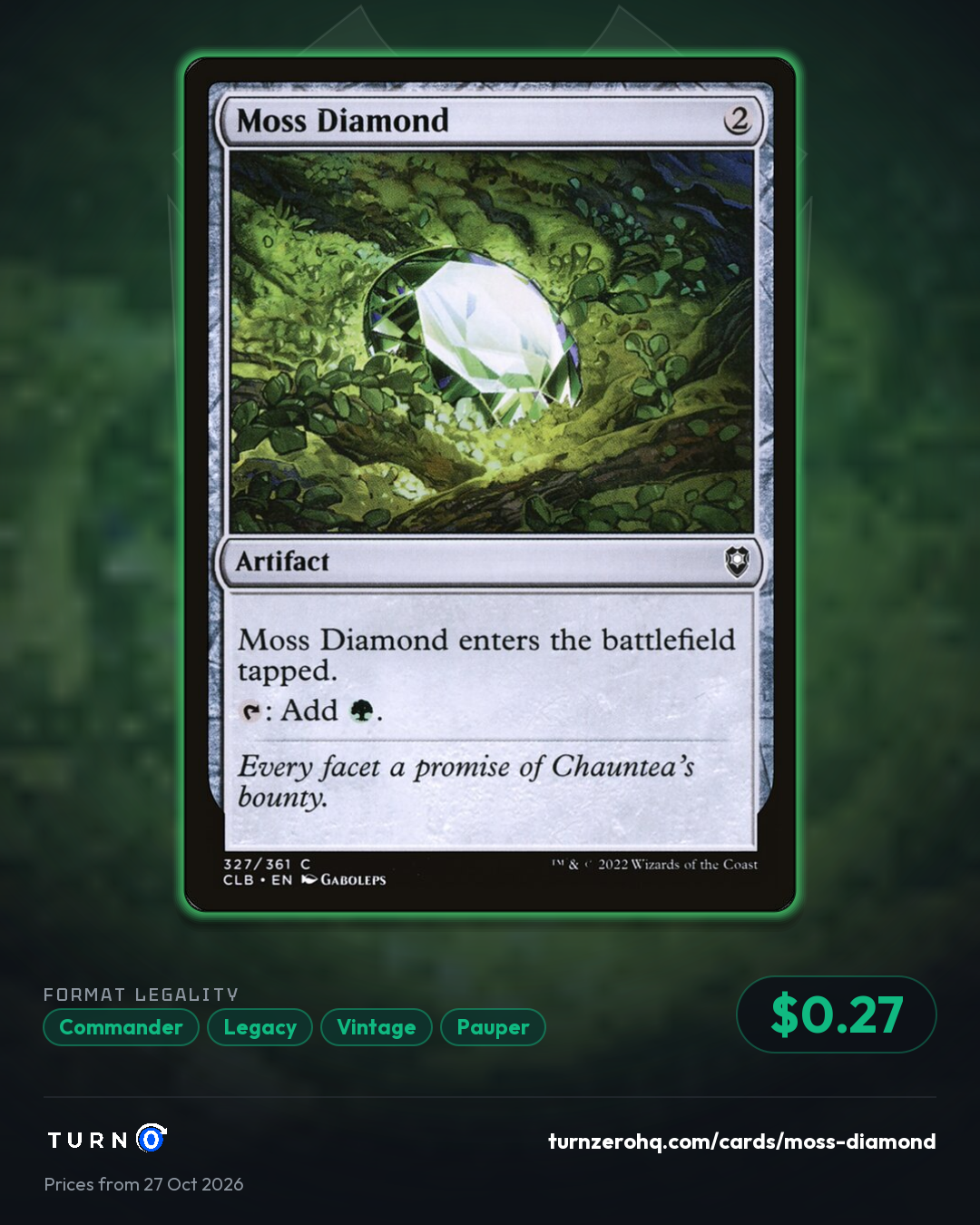 Shareable picture of Moss Diamond