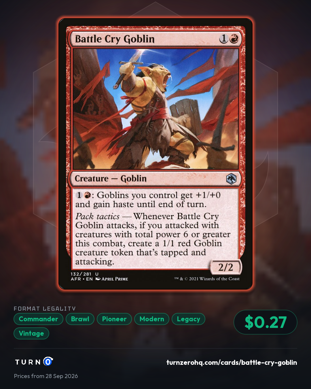 Shareable picture of Battle Cry Goblin
