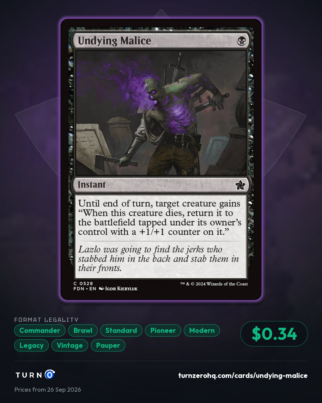 Shareable picture of Undying Malice