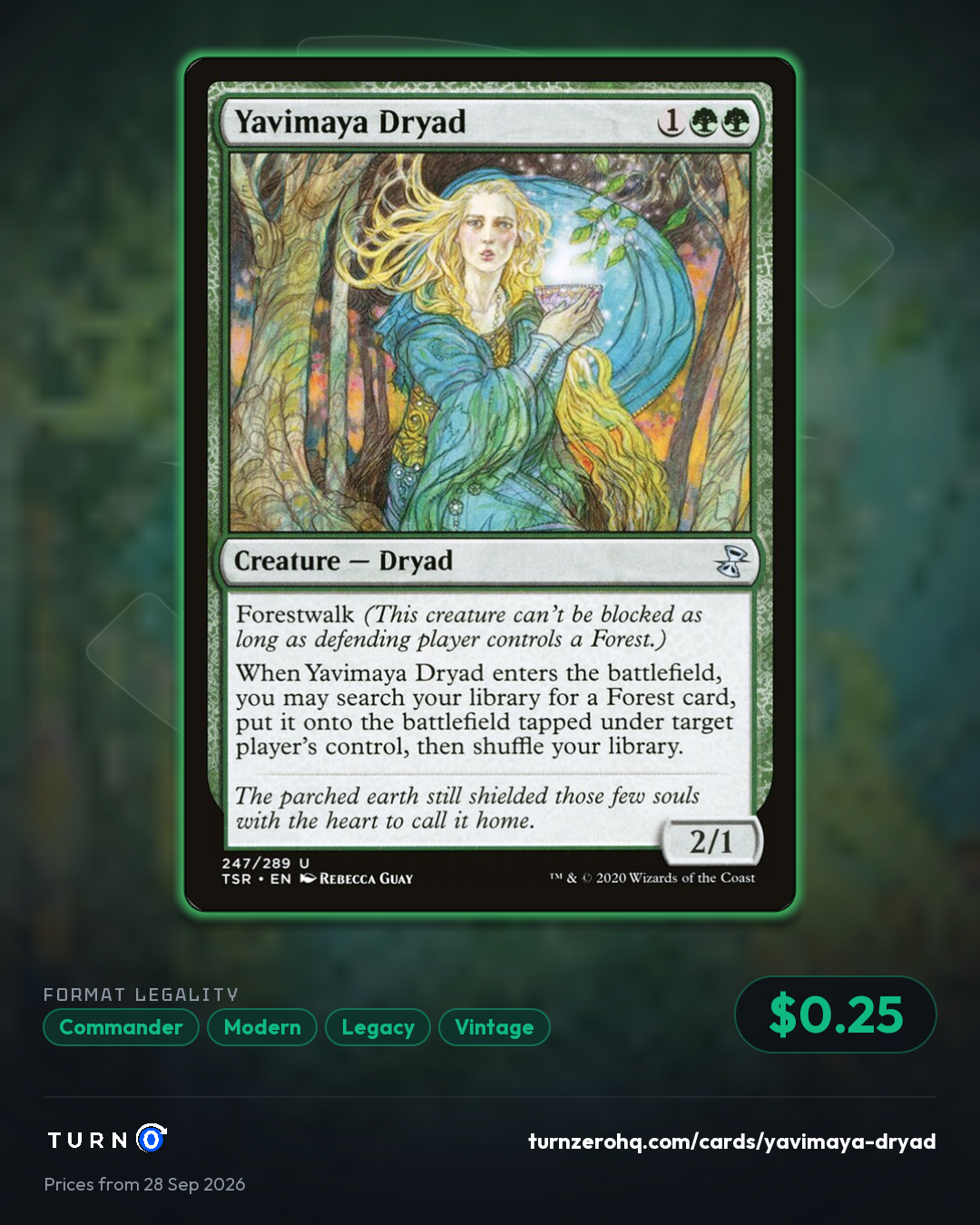 Shareable picture of Yavimaya Dryad