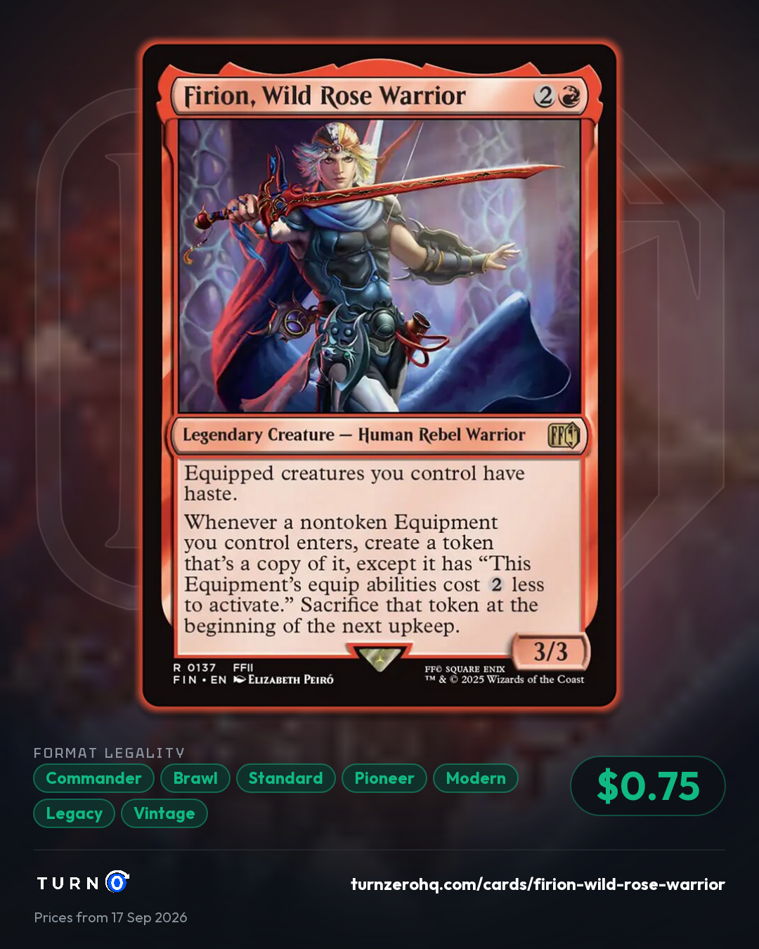 Shareable picture of Firion, Wild Rose Warrior