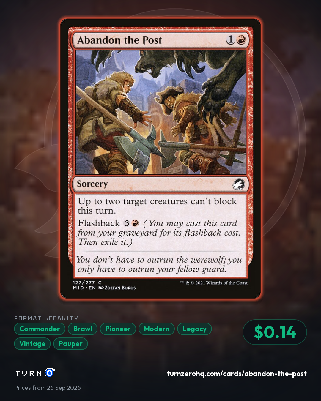 Shareable picture of Abandon the Post