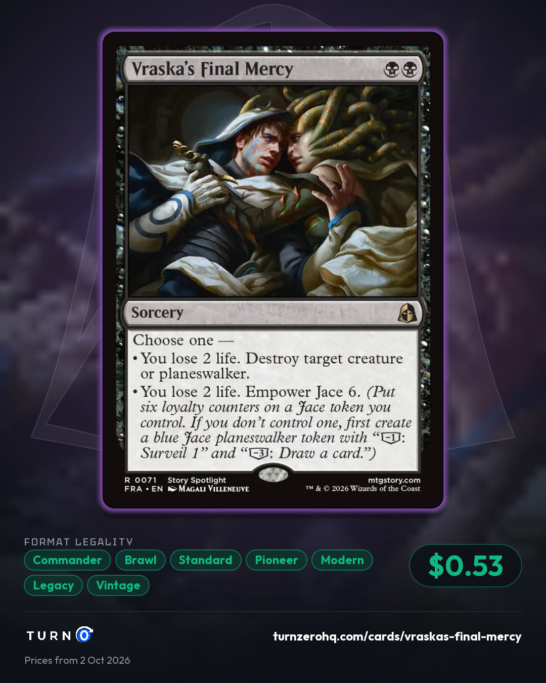 Shareable picture of Vraska's Final Mercy