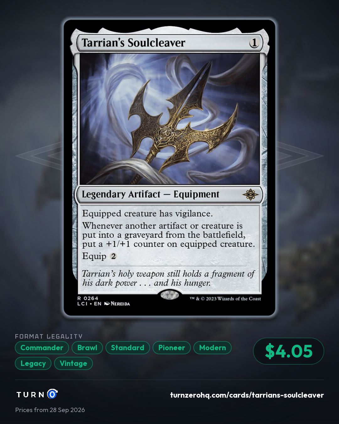Shareable picture of Tarrian's Soulcleaver