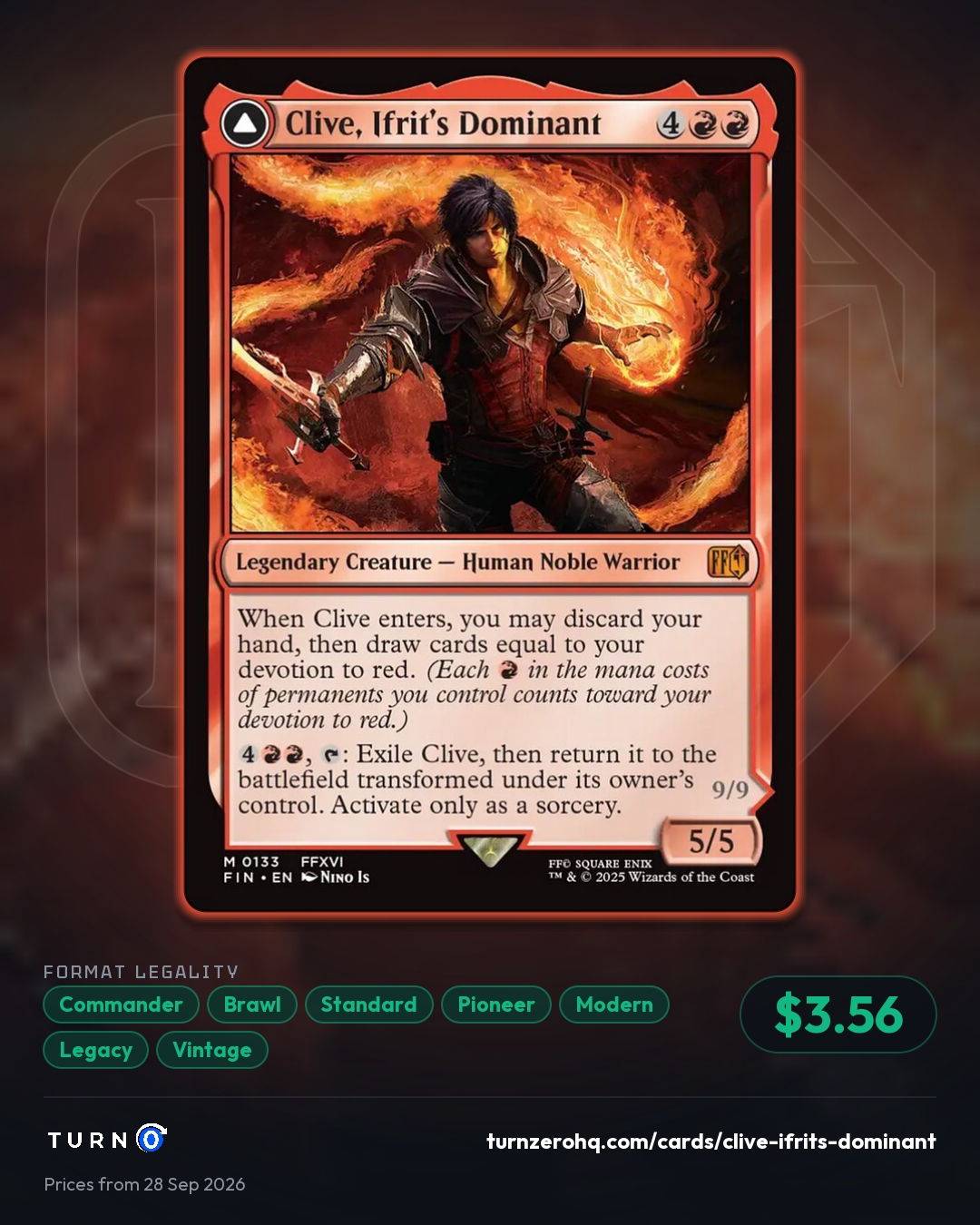Shareable picture of Clive, Ifrit's Dominant