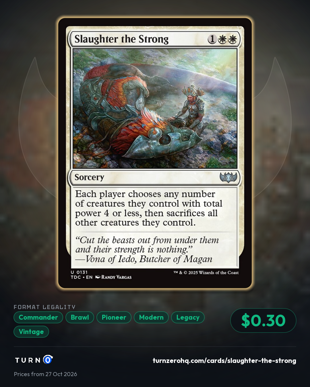 Shareable picture of Slaughter the Strong