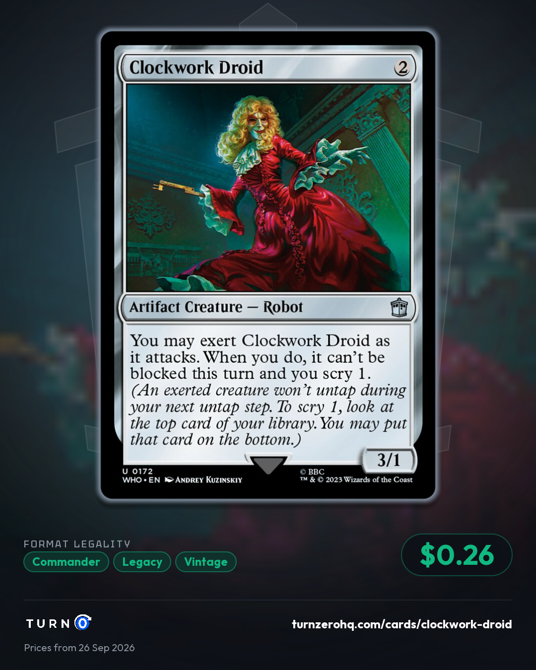 Shareable picture of Clockwork Droid
