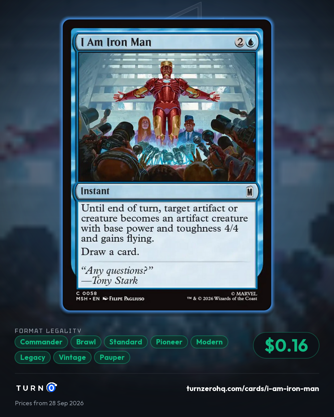 Shareable picture of I Am Iron Man