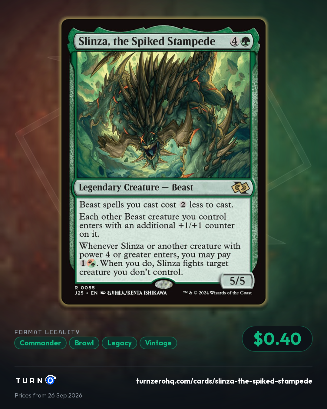 Shareable picture of Slinza, the Spiked Stampede