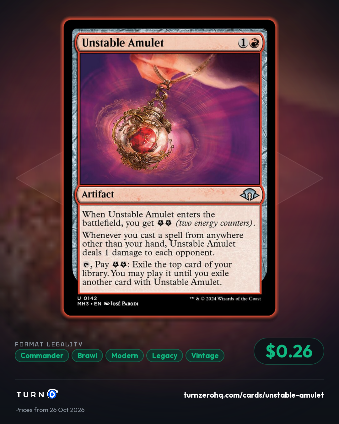 Shareable picture of Unstable Amulet