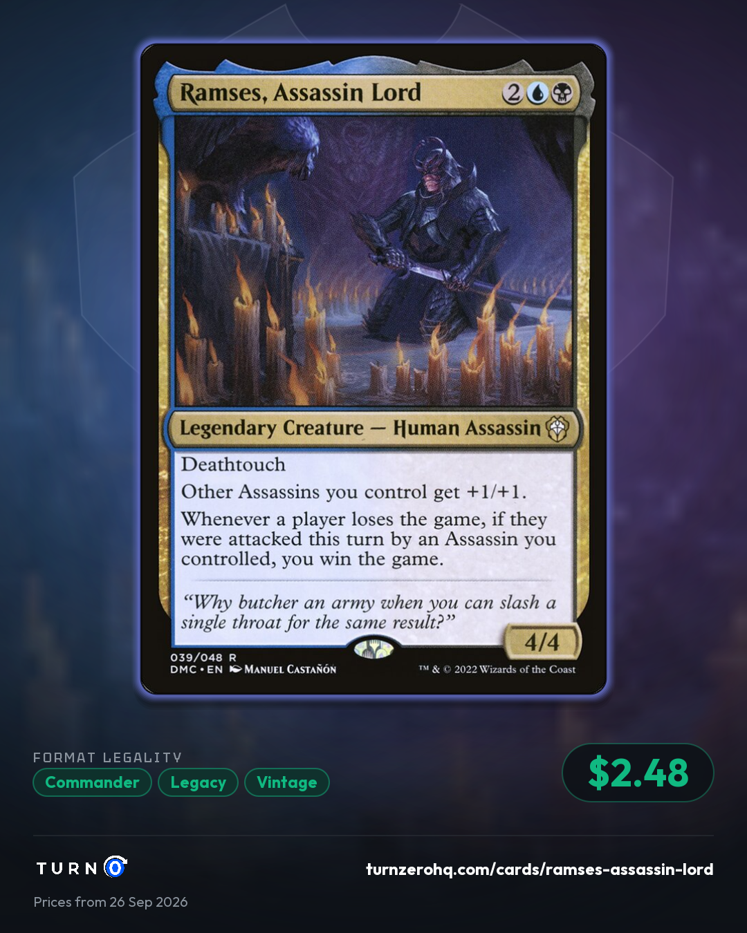 Shareable picture of Ramses, Assassin Lord