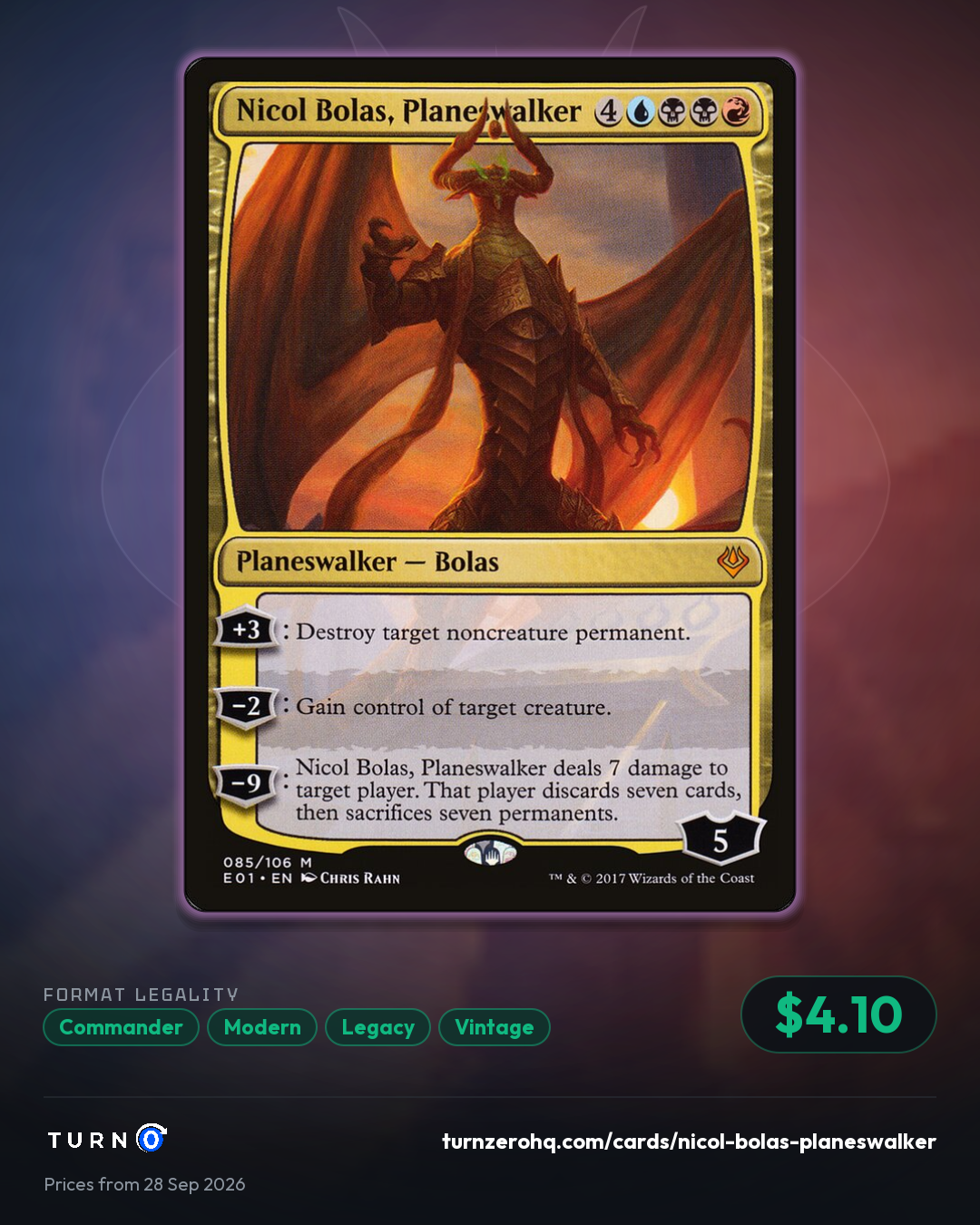 Shareable picture of Nicol Bolas, Planeswalker