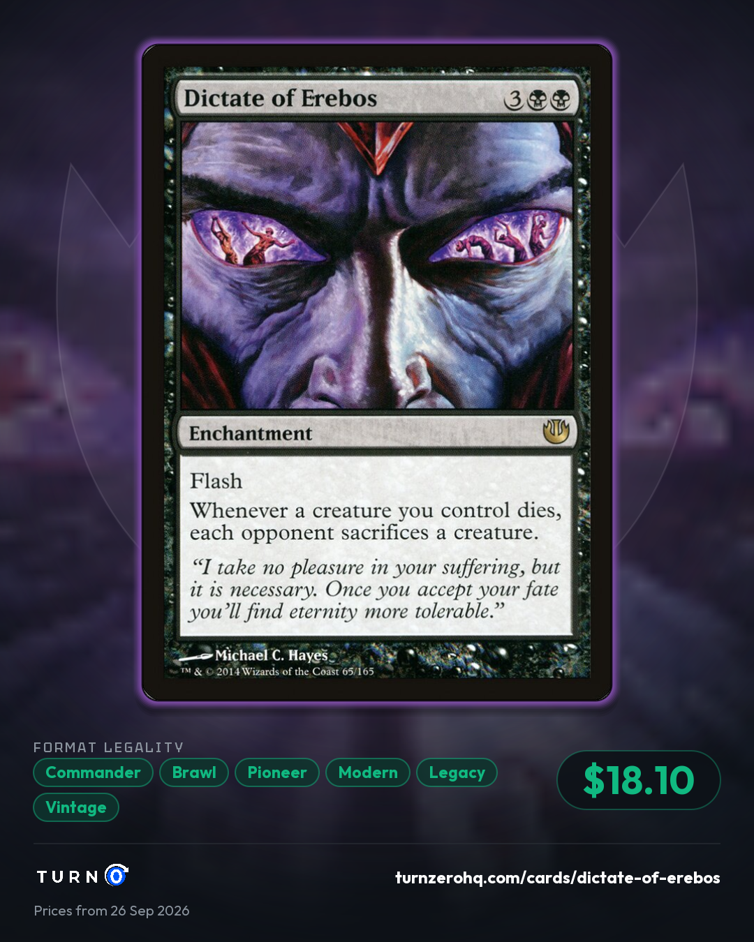 Shareable picture of Dictate of Erebos