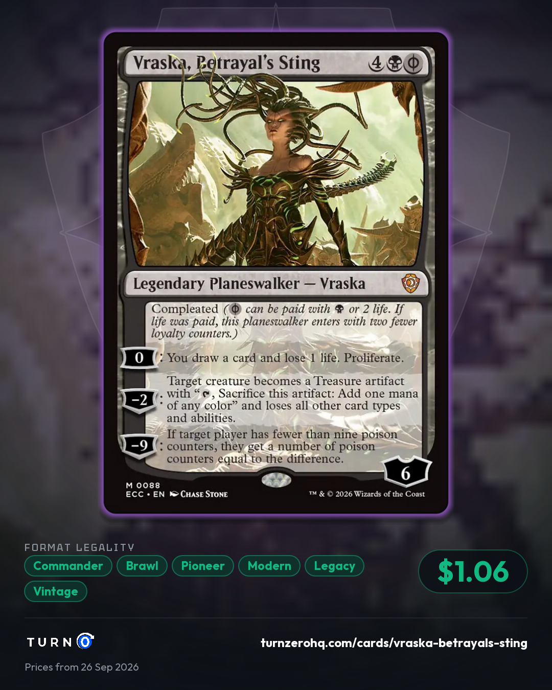 Shareable picture of Vraska, Betrayal's Sting