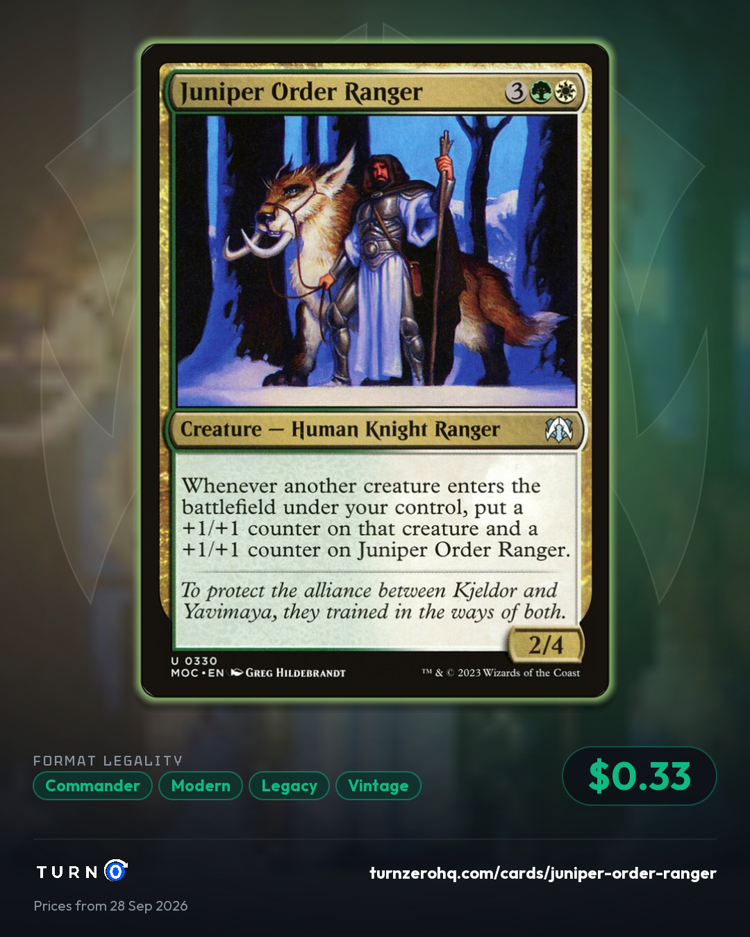 Shareable picture of Juniper Order Ranger