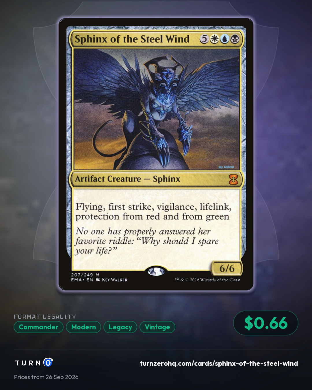 Shareable picture of Sphinx of the Steel Wind