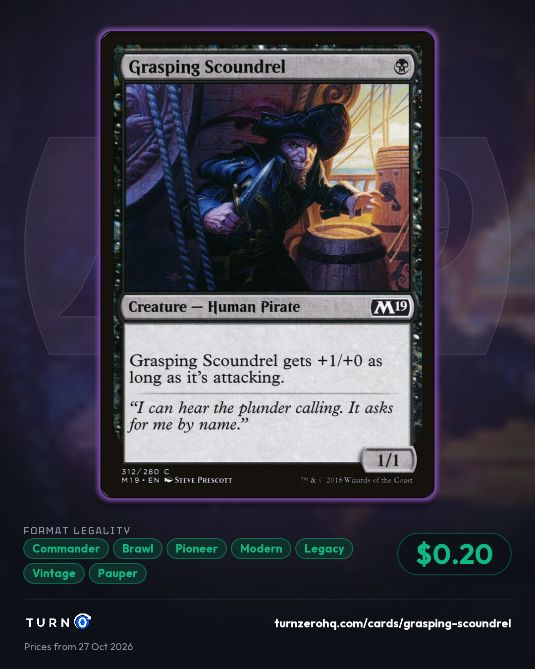 Shareable picture of Grasping Scoundrel
