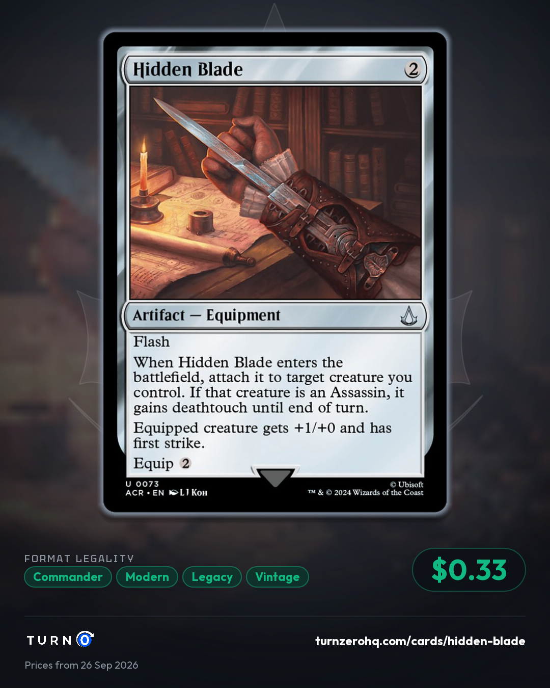 Shareable picture of Hidden Blade