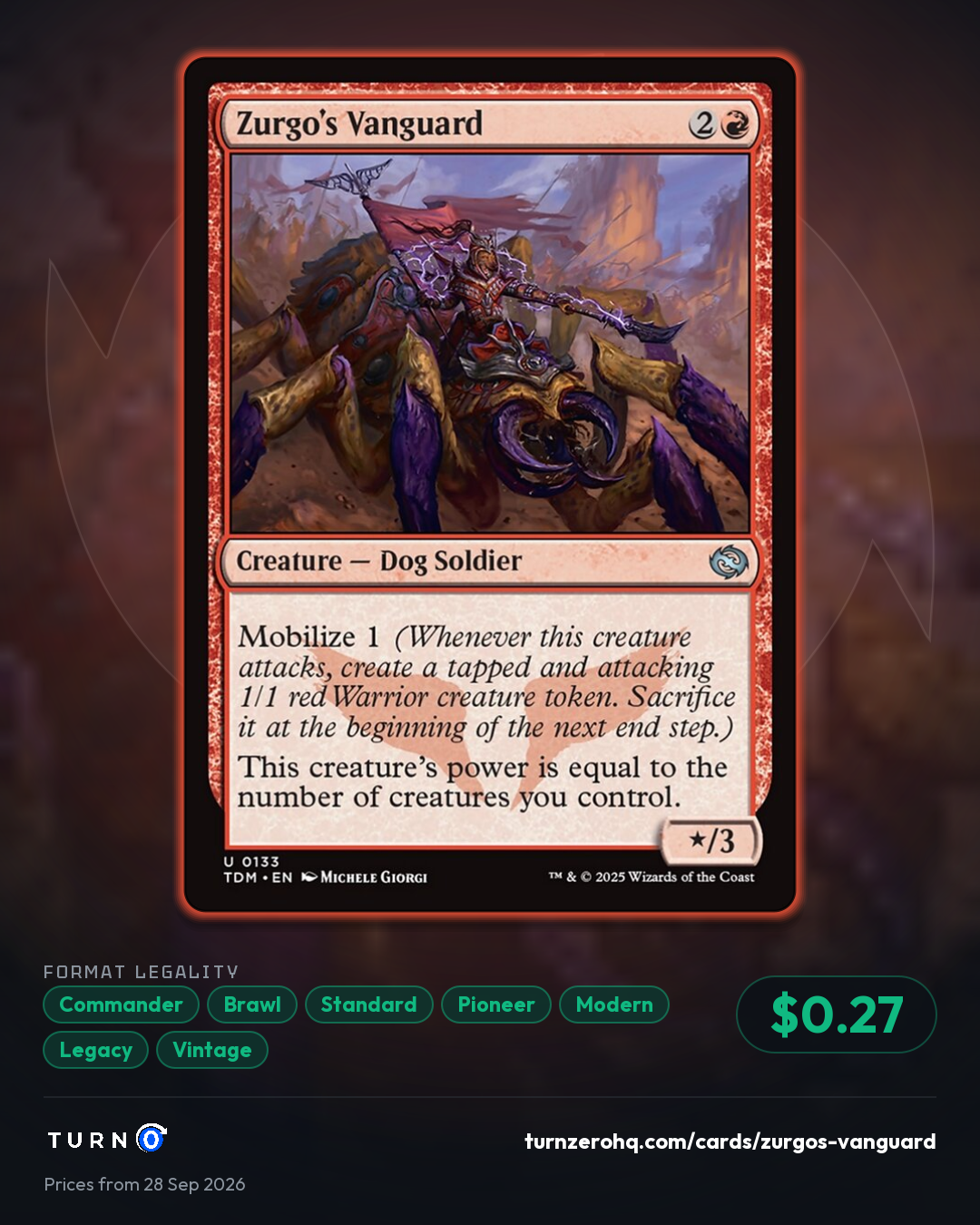 Shareable picture of Zurgo's Vanguard