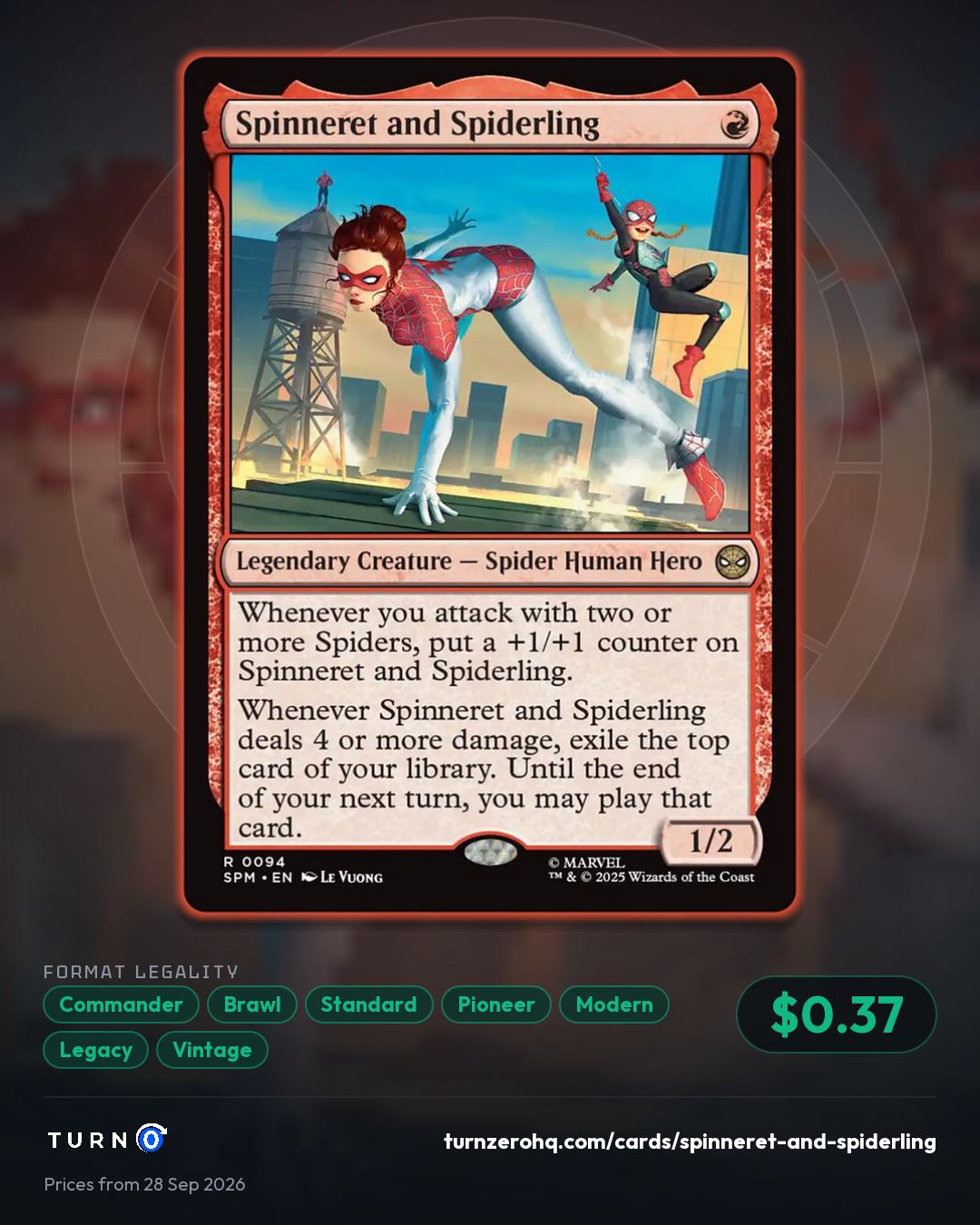 Shareable picture of Spinneret and Spiderling