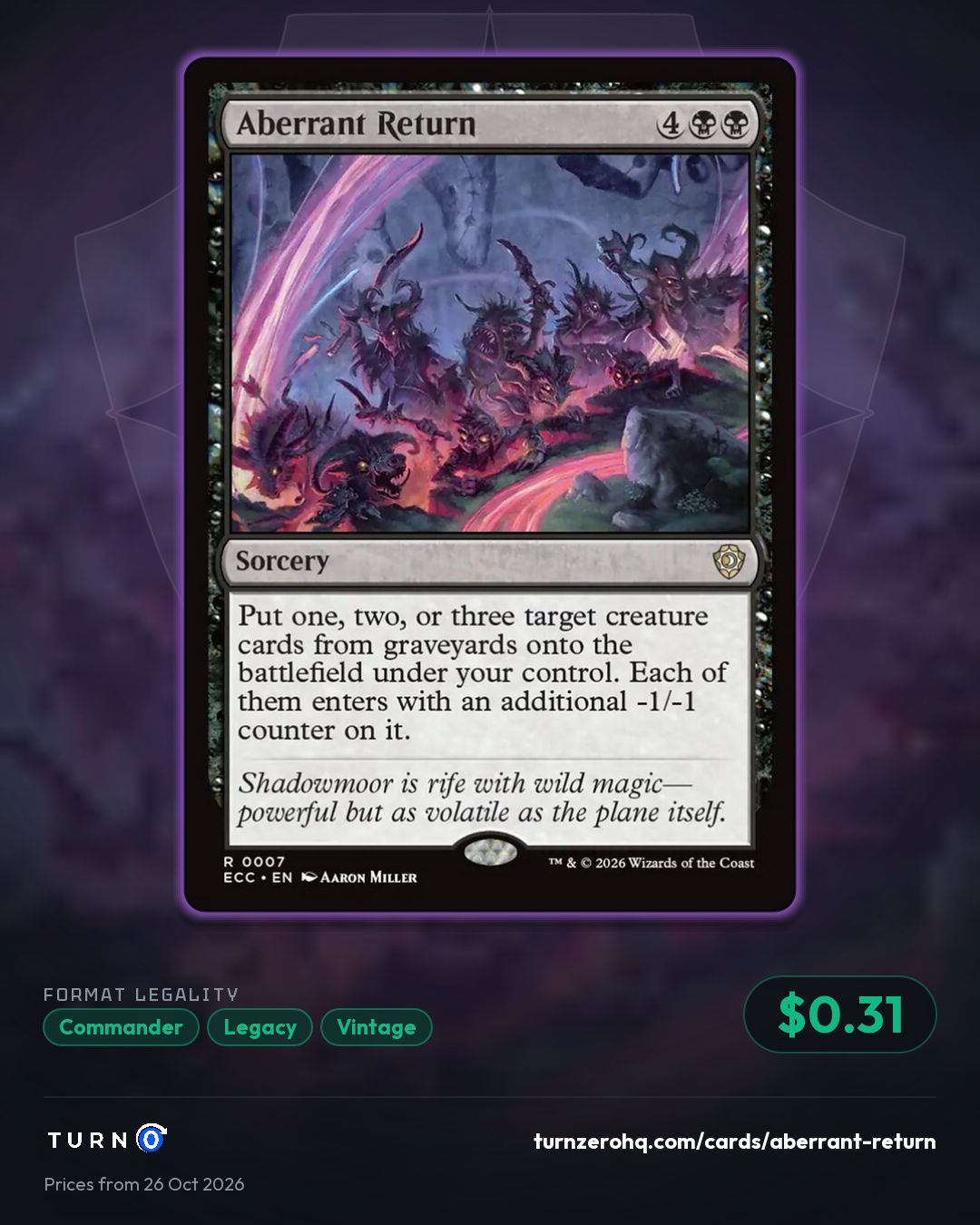 Shareable picture of Aberrant Return