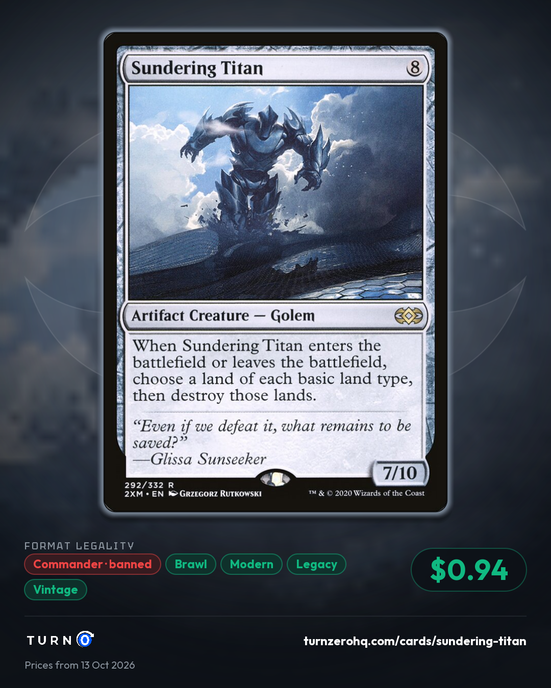 Shareable picture of Sundering Titan
