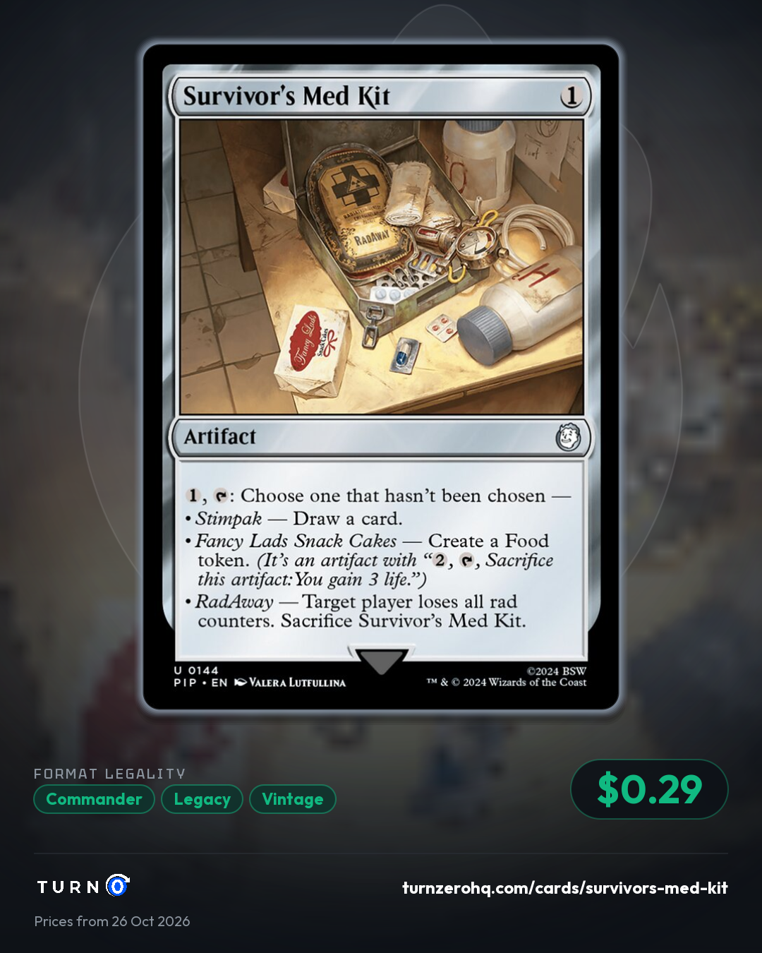 Shareable picture of Survivor's Med Kit