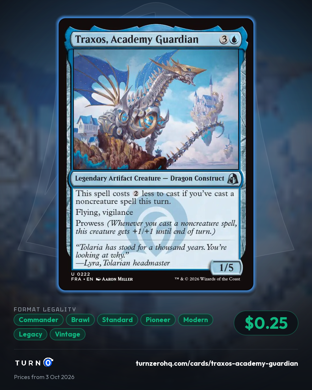 Shareable picture of Traxos, Academy Guardian