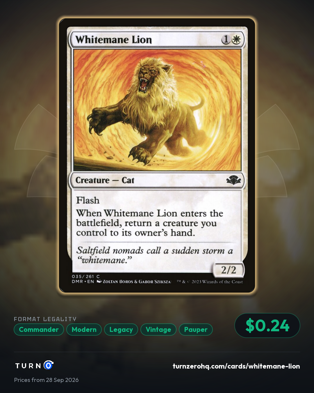 Shareable picture of Whitemane Lion