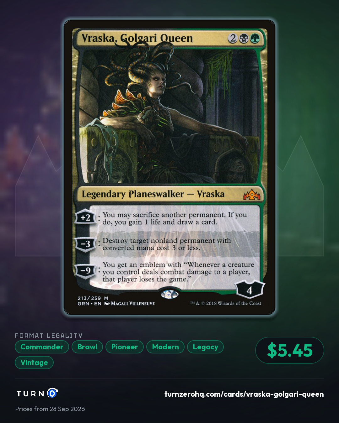 Shareable picture of Vraska, Golgari Queen