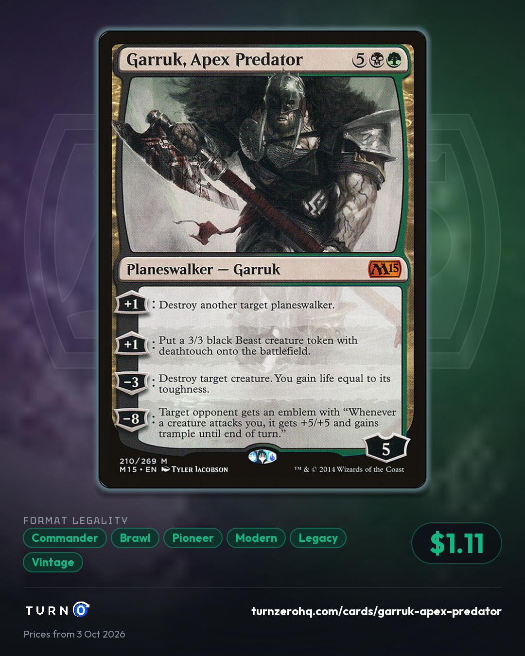 Shareable picture of Garruk, Apex Predator