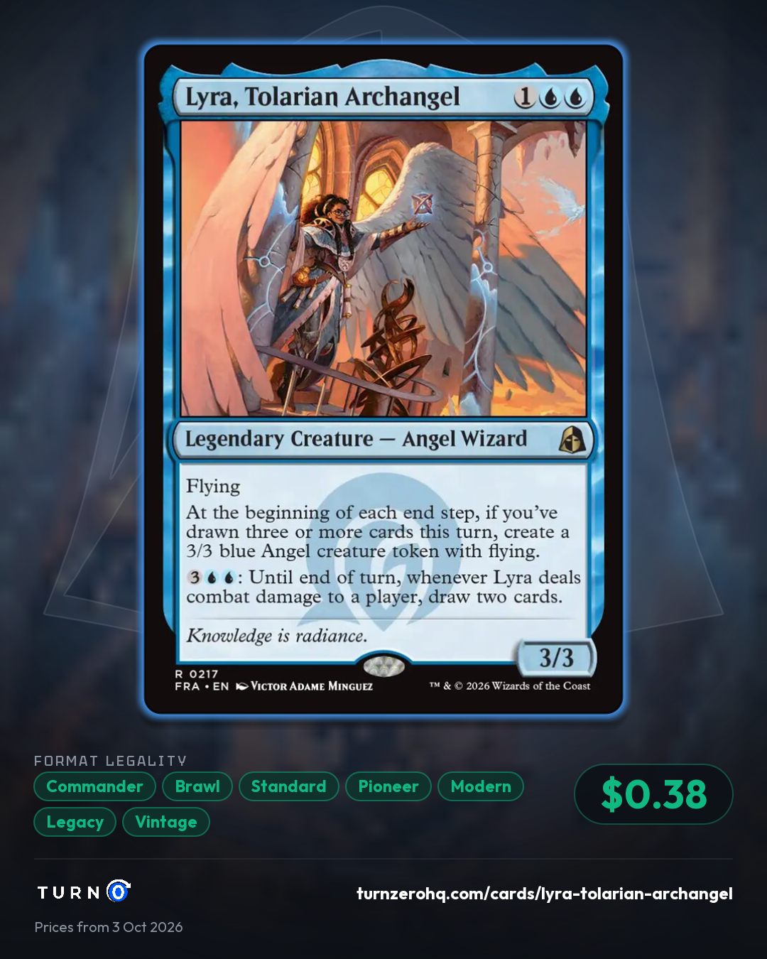 Shareable picture of Lyra, Tolarian Archangel