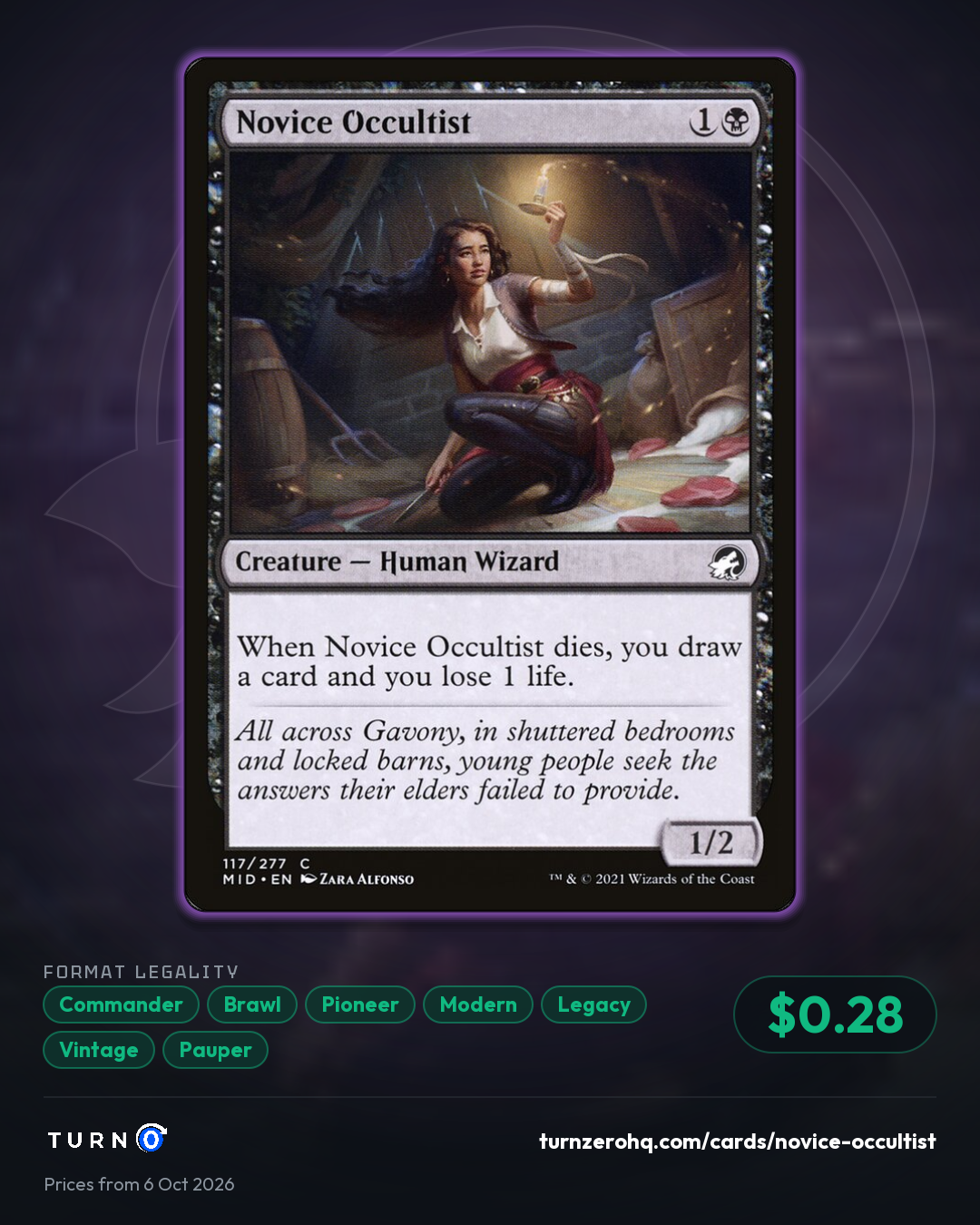 Shareable picture of Novice Occultist