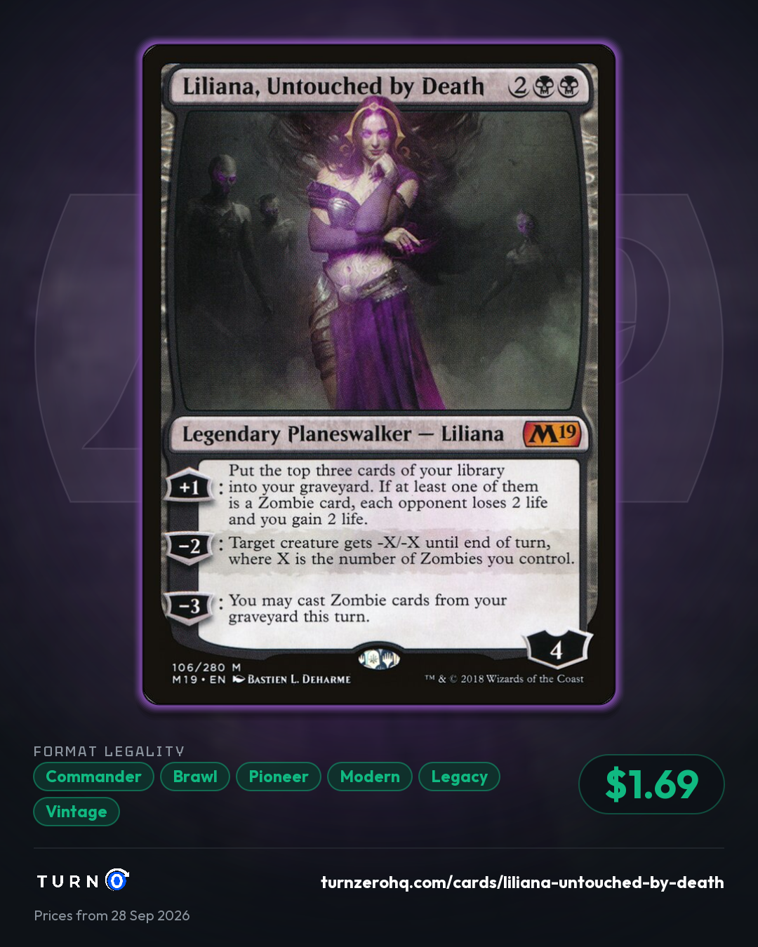 Shareable picture of Liliana, Untouched by Death