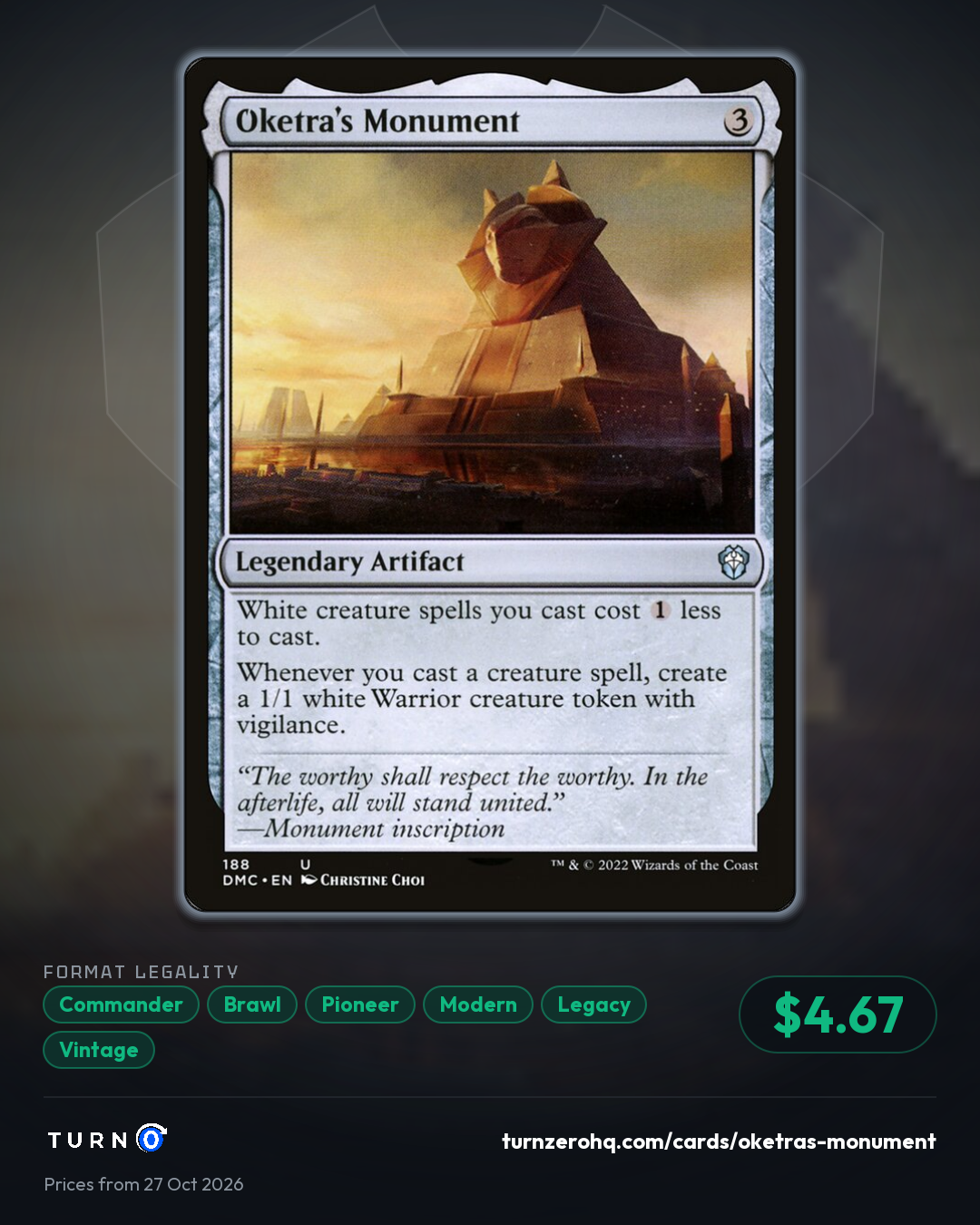 Shareable picture of Oketra's Monument