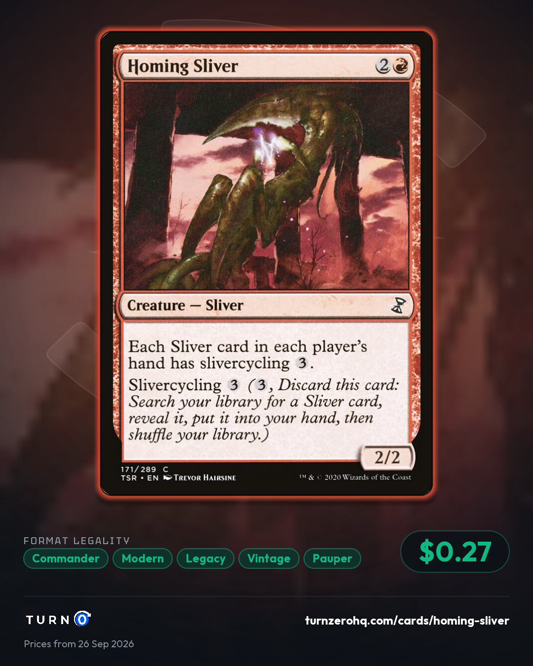 Shareable picture of Homing Sliver