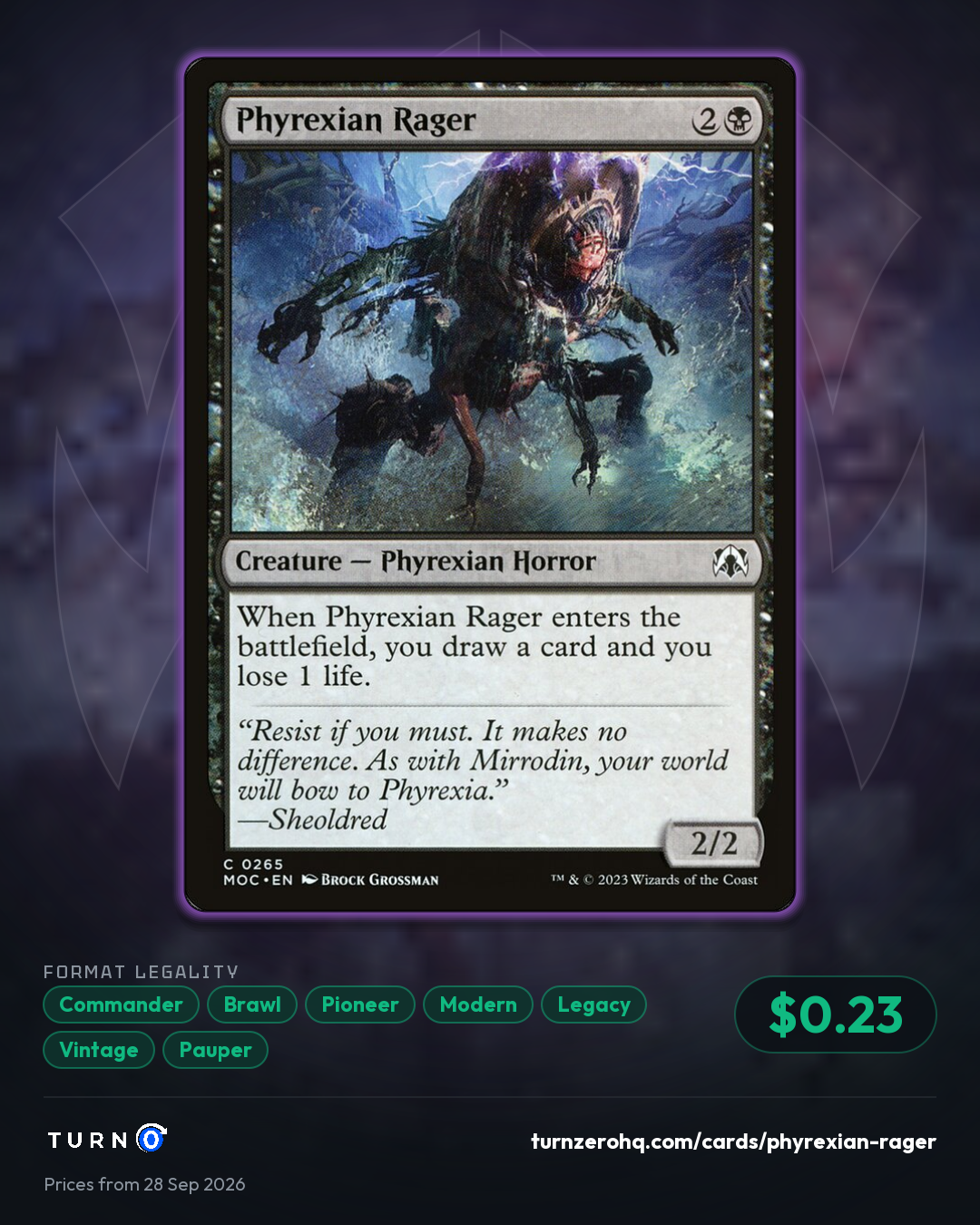 Shareable picture of Phyrexian Rager