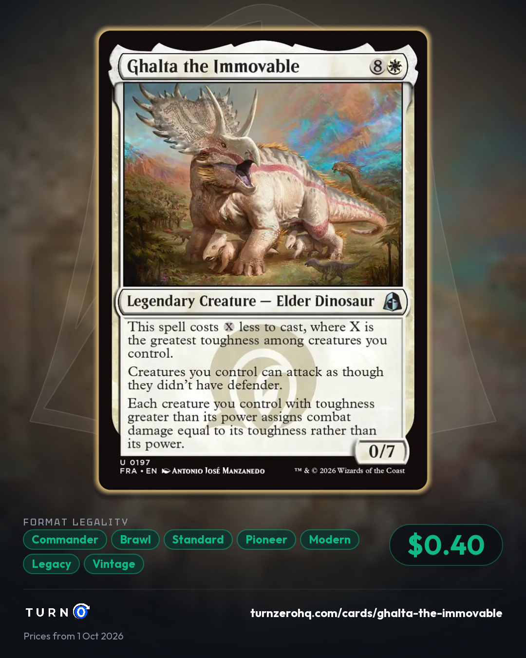 Shareable picture of Ghalta the Immovable