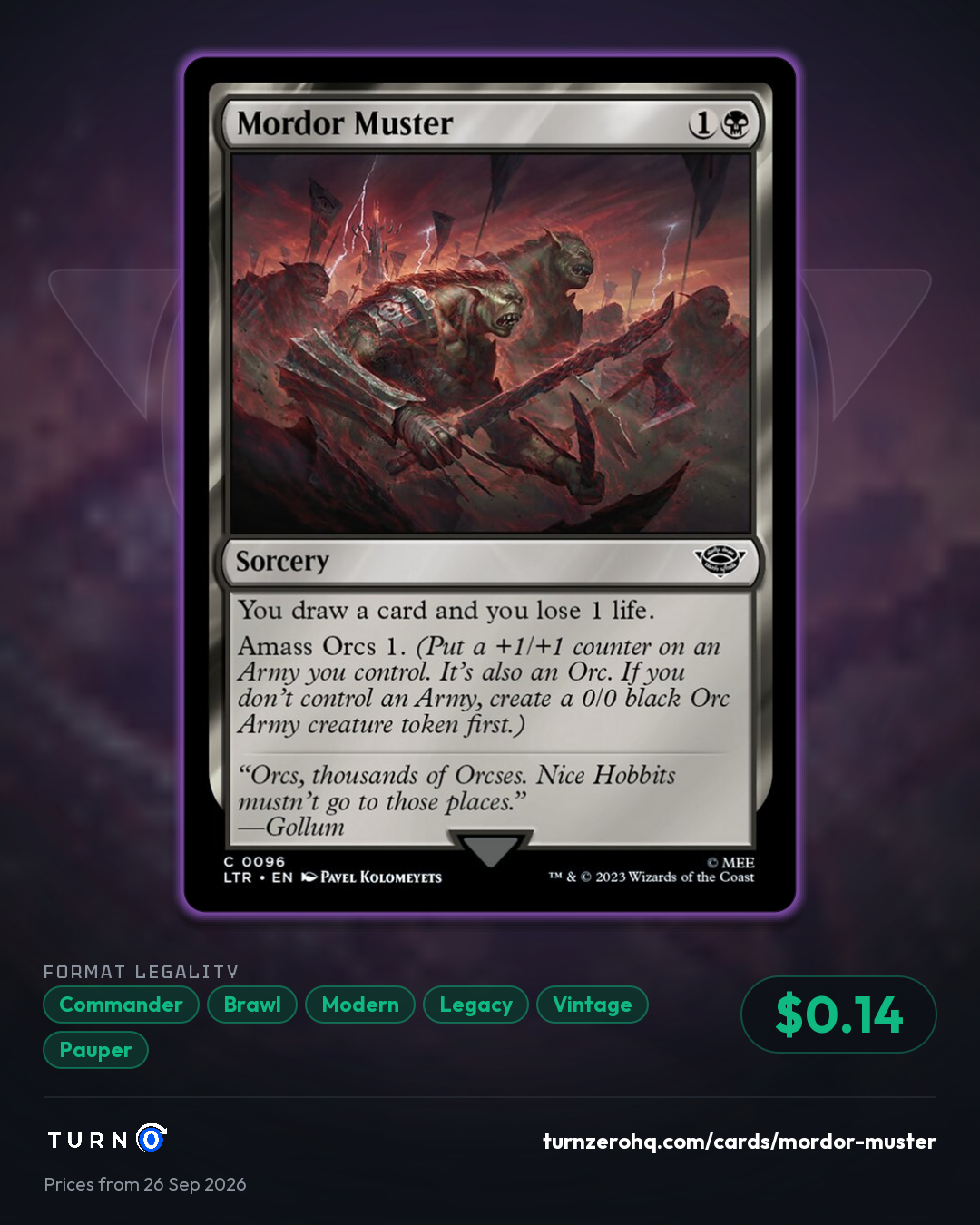 Shareable picture of Mordor Muster