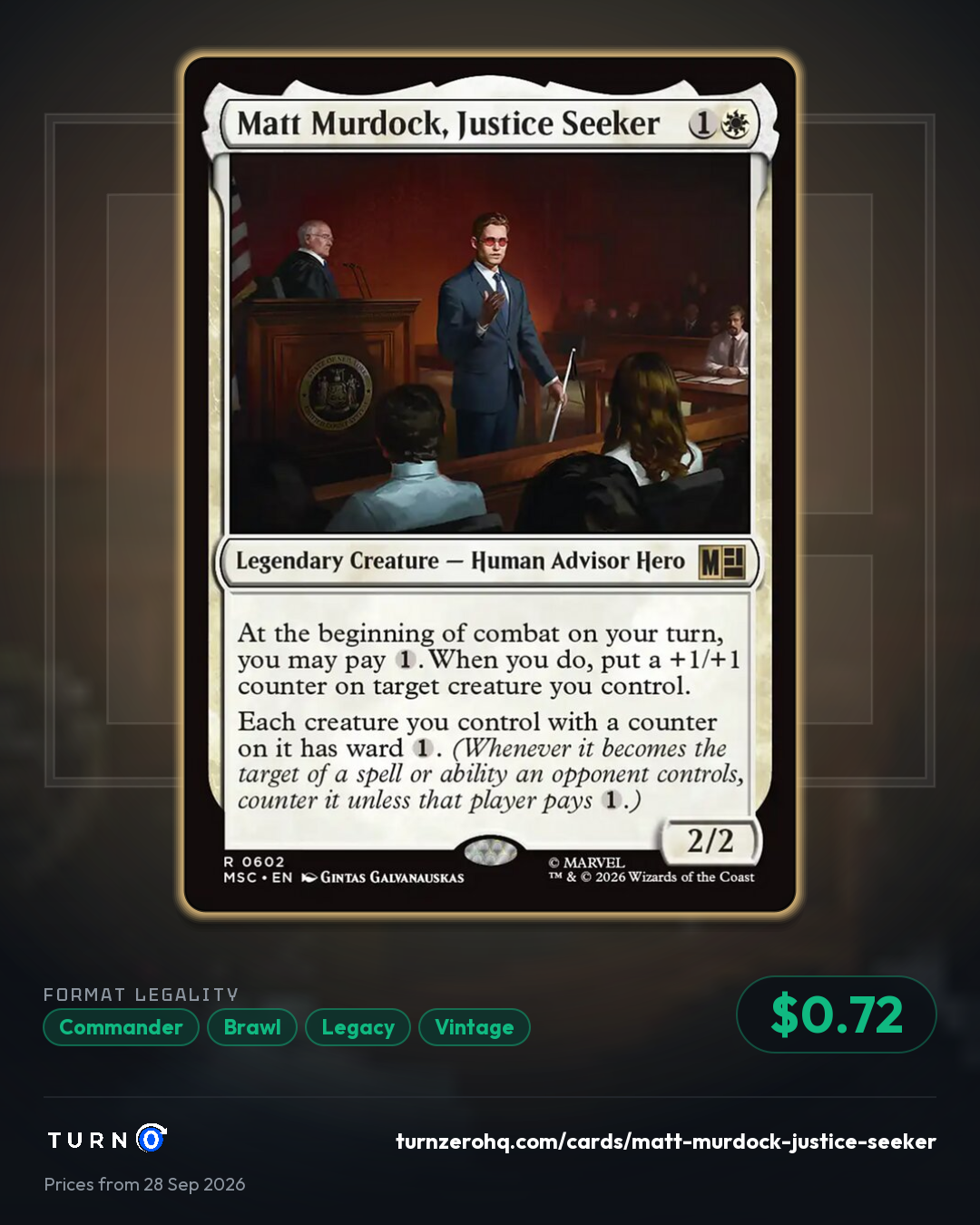Shareable picture of Matt Murdock, Justice Seeker